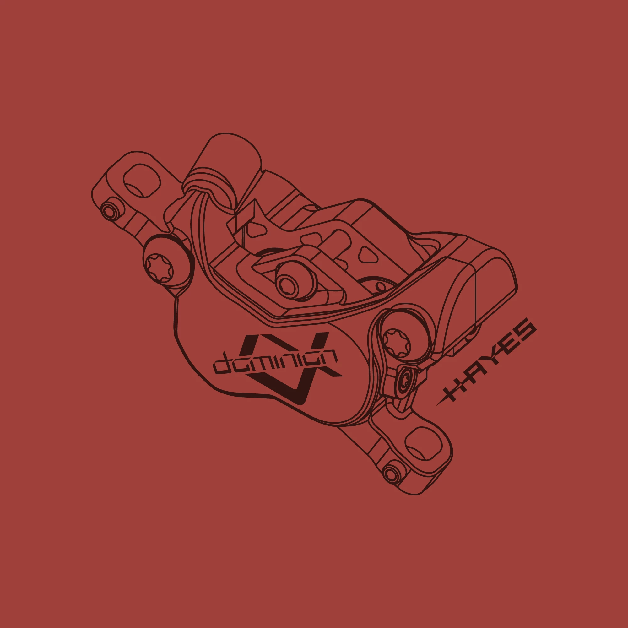 Hayes Disc Brakes Hayes Disc Brake A4 Caliper T-Shirt 4 Hayes Disc Brakes Hayes Disc Brake A4 Caliper T-Shirt – Image 2