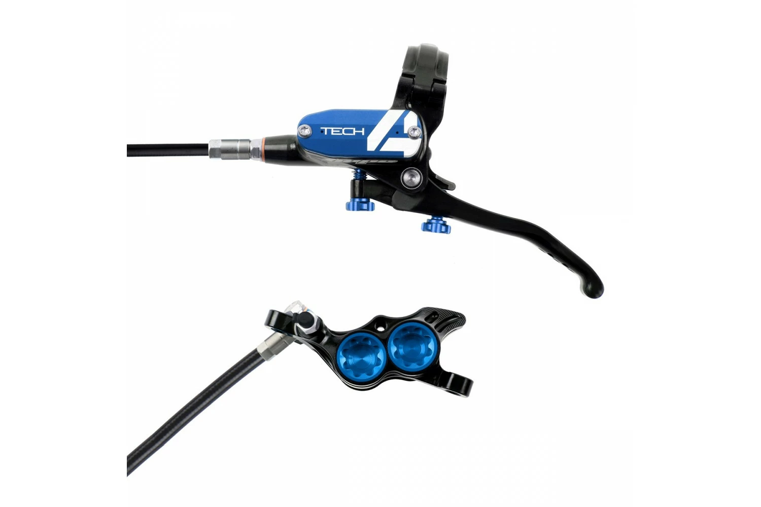 Hope Tech 4 E4 - No Rotor - Black/Blue 3 Hope Tech 4 E4 - No Rotor - Black/Blue