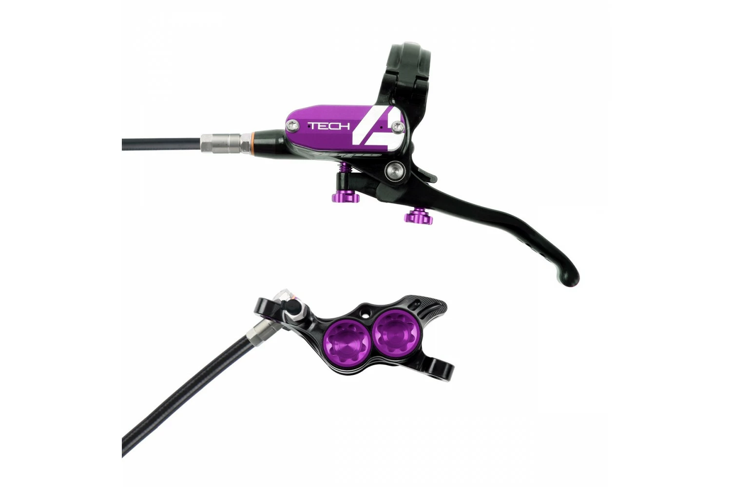 Hope Tech 4 E4 - No Rotor - Black/Purple 3 Hope Tech 4 E4 - No Rotor - Black/Purple