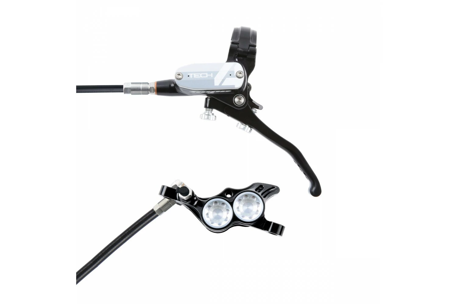 Hope Tech 4 E4 - No Rotor - Black/Silver 3 Hope Tech 4 E4 - No Rotor - Black/Silver