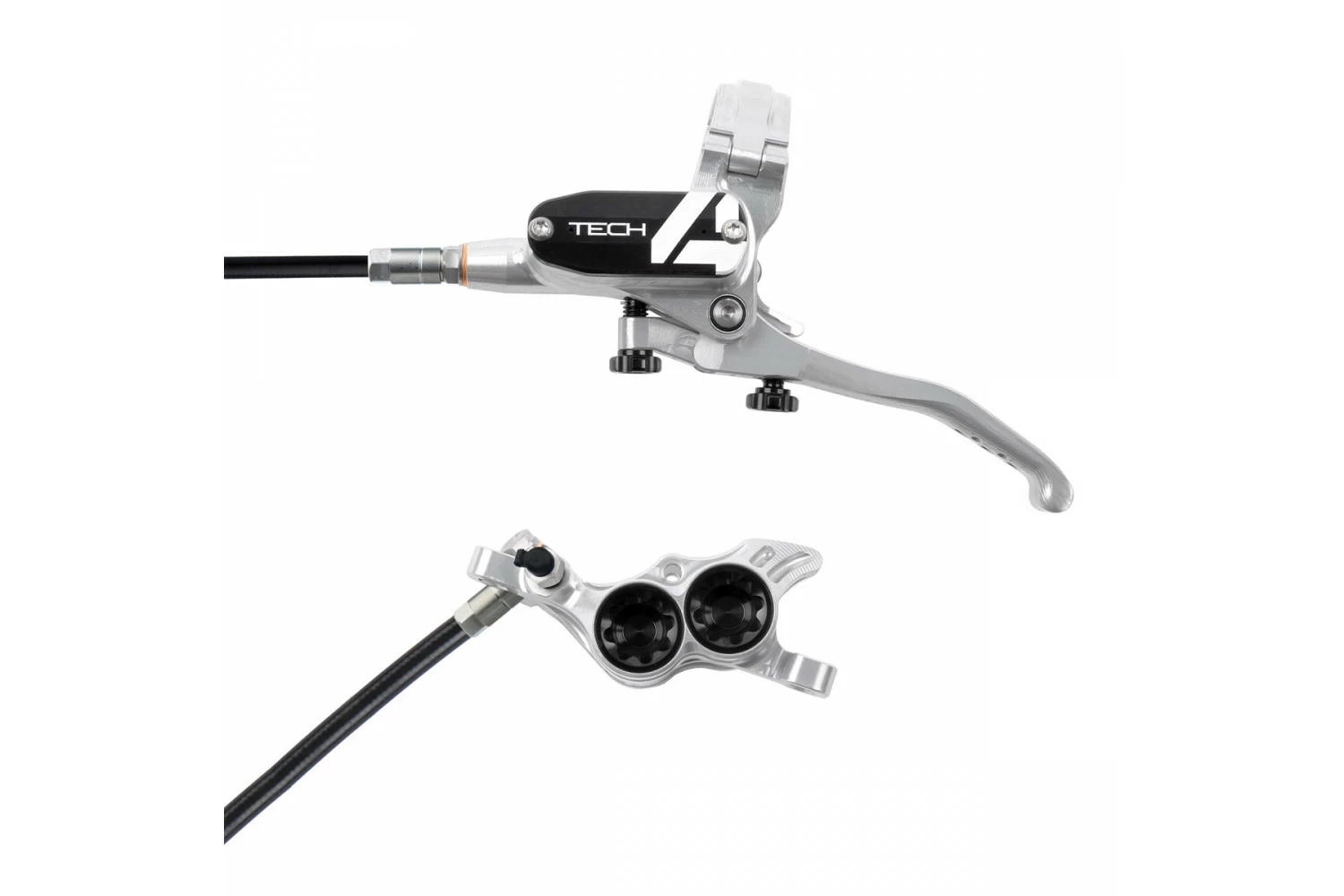 Hope Tech 4 E4 - No Rotor - Silver/Black 3 Hope Tech 4 E4 - No Rotor - Silver/Black