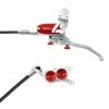 Hope Tech 4 E4 - No Rotor - Silver/Red 1 Hope Tech 4 E4 - No Rotor - Silver/Red -Transmission Boutique hope tech 4 e4 no rotor silverred