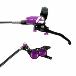 Hope Tech 4 V4 - No Rotor - Black/Purple